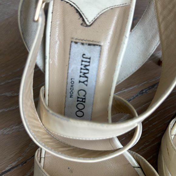 Jimmy Choo, vintage, patent leather , platform sandal heels, size 38 - Picture 2 of 8